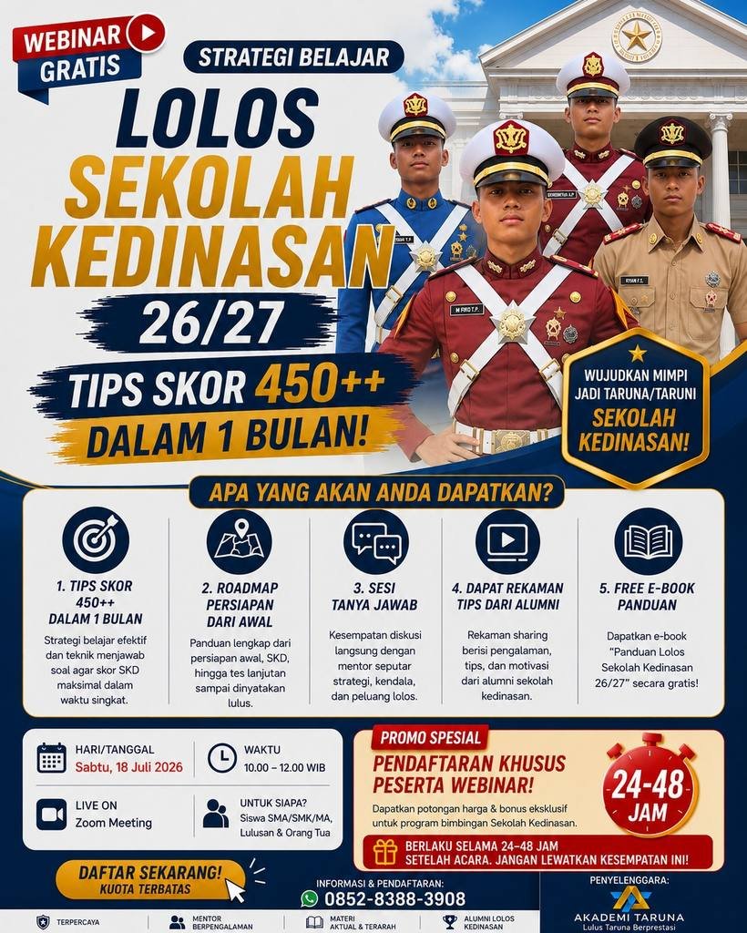 Webinar Akmil Akpol Kedinasan